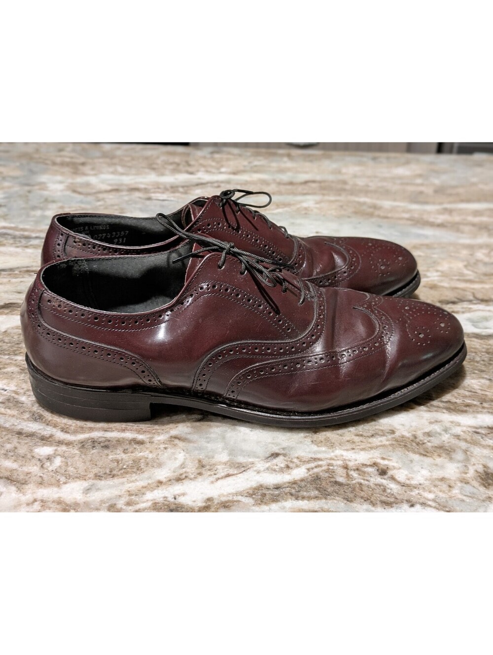 Vintage Oxfords Oxblood Goodyear Heel 10.5M
